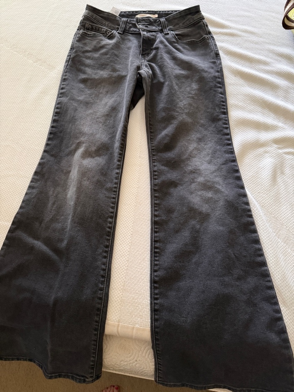 Levi's Black Flare Jeans - High-Rise Wide Leg
